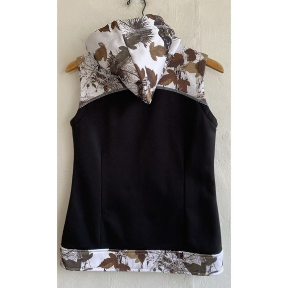 COPY - Roper Full Zip Hoodie Vest Black Camo Small Jacket Pockets Sleeveless Lo… - Picture 7 of 9